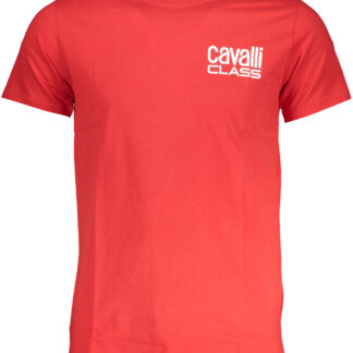 CAVALLI CLASS MEN'S SHORT SLEEVE T-SHIRT RED