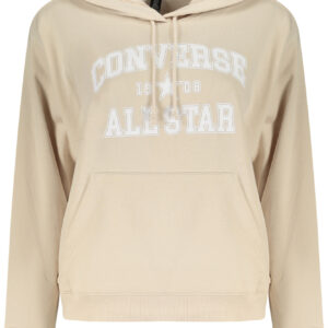 Converse Women's Zip-Up Hoodie in Beige