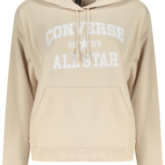 Converse Women's Zip-Up Hoodie in Beige