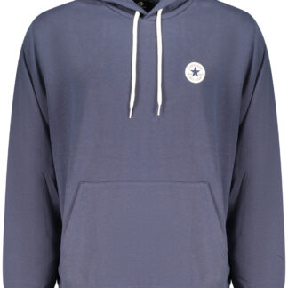 CONVERSE MEN'S BLUE ZIP-UP SWEATSHIRT