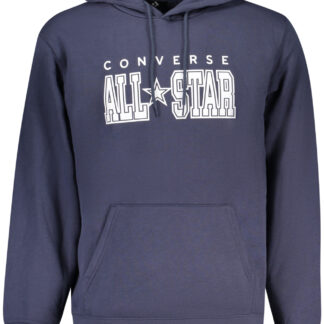 CONVERSE MEN'S BLUE ZIP-UP SWEATSHIRT