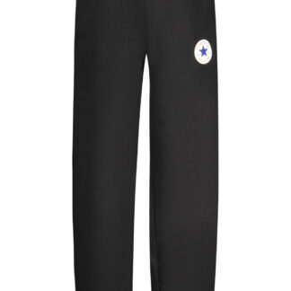 CONVERSE KIDS' BLACK LONG TRACKSUIT PANTS