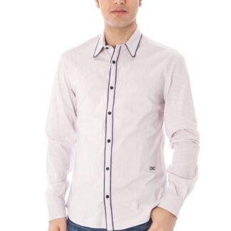 COSTUME NATIONAL MEN'S LONG SLEEVE PINK SHIRT