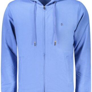 COVERI MOVING MEN'S BLUE ZIP-UP SWEATSHIRT