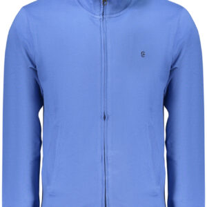 COVERI MOVING MEN'S BLUE ZIP-UP SWEATSHIRT