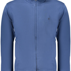 COVERI MOVING MEN'S BLUE ZIP-UP SWEATSHIRT