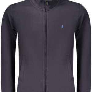 COVERI MOVING MEN'S BLUE ZIP-UP SWEATSHIRT
