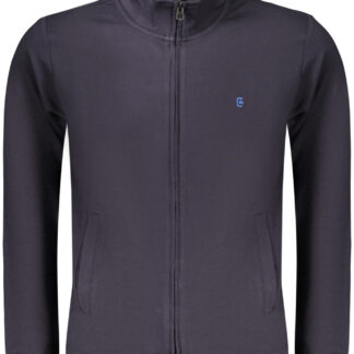 COVERI MOVING MEN'S BLUE ZIP-UP SWEATSHIRT
