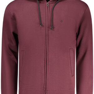 COVERI MOVING MEN'S RED ZIP-UP SWEATSHIRT