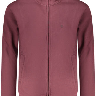 COVERI MOVING MEN'S RED ZIP-UP SWEATSHIRT