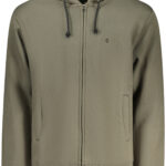 COVERI MOVING MEN'S ZIP-UP SWEATSHIRT GREEN