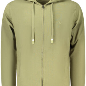 COVERI MOVING MEN'S ZIP-UP SWEATSHIRT GREEN