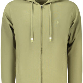 COVERI MOVING MEN'S ZIP-UP SWEATSHIRT GREEN