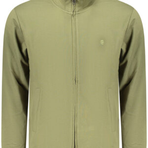 COVERI MOVING MEN'S ZIP-UP SWEATSHIRT GREEN