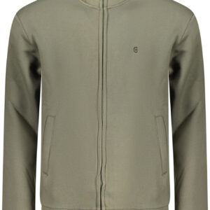 COVERI MOVING MEN'S ZIP-UP SWEATSHIRT GREEN