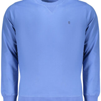 COVERI MOVING MEN'S BLUE ZIP-LESS SWEATSHIRT