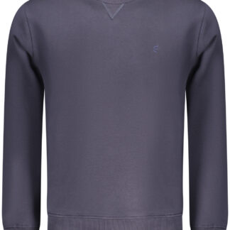 COVERI MOVING MEN'S BLUE ZIP-LESS SWEATSHIRT
