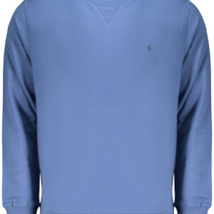 COVERI MOVING MEN'S BLUE ZIP-LESS SWEATSHIRT