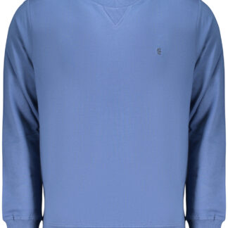 COVERI MOVING MEN'S BLUE ZIP-LESS SWEATSHIRT