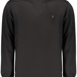 COVERI MOVING MEN'S BLACK ZIP-UP SWEATSHIRT