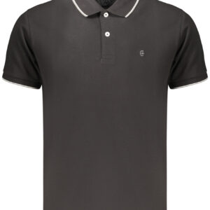 COVERI MOVING MEN'S SHORT-SLEEVE POLO SHIRT BLACK