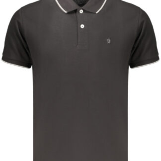 COVERI MOVING MEN'S SHORT-SLEEVE POLO SHIRT BLACK