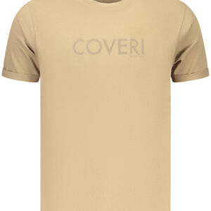 COVERI MOVING MEN'S SHORT-SLEEVE T-SHIRT BROWN