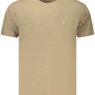 COVERI MOVING MEN'S SHORT-SLEEVE T-SHIRT BROWN