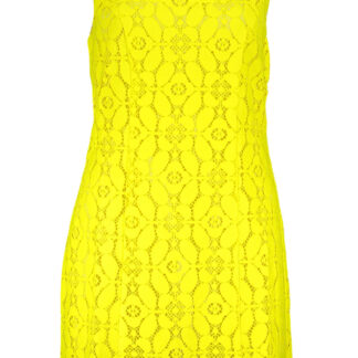 DESIGUAL WOMEN'S SHORT DRESS YELLOW