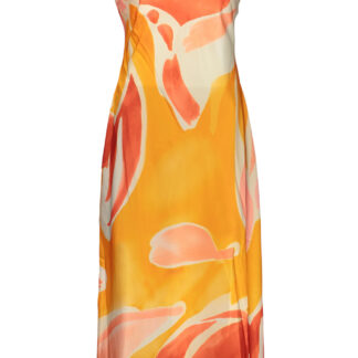 DESIGUAL WOMEN'S LONG DRESS ORANGE