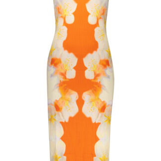DESIGUAL WOMEN'S LONG DRESS ORANGE
