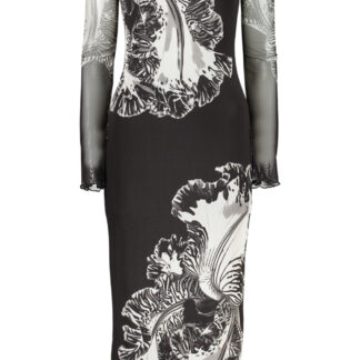 DESIGUAL WOMEN'S LONG BLACK DRESS