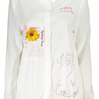 DESIGUAL LONG SLEEVE SHIRT WOMEN WHITE