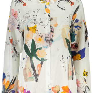 DESIGUAL WOMEN'S LONG-SLEEVED SHIRT WHITE