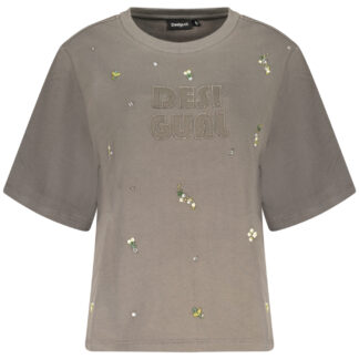 DESIGUAL WOMEN'S GRAY ZIP-UP SWEATSHIRT