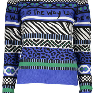DESIGUAL WOMEN'S BLUE SWEATER