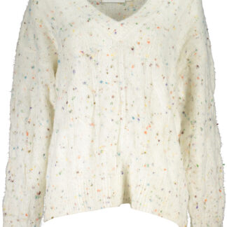 DESIGUAL WHITE WOMEN'S SWEATER