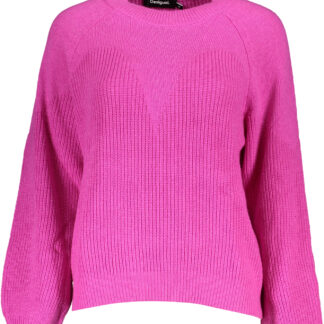 DESIGUAL PINK WOMEN'S SWEATER