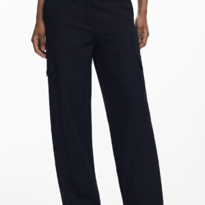 DESIGUAL WOMEN'S BLACK TROUSERS