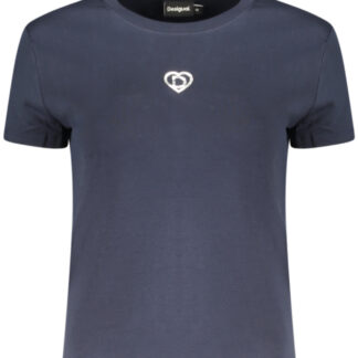 DESIGUAL WOMEN'S SHORT-SLEEVE T-SHIRT BLUE