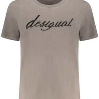 DESIGUAL WOMEN'S SHORT-SLEEVE T-SHIRT GREY
