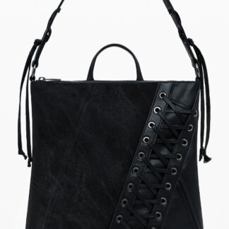 DESIGUAL WOMEN'S BLACK BACKPACK
