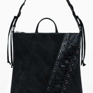 DESIGUAL WOMEN'S BLACK BACKPACK