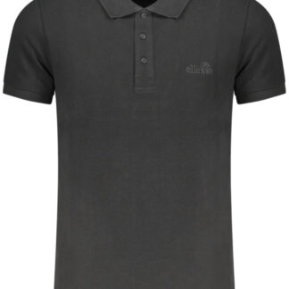 ELLESSE MEN'S SHORT-SLEEVE POLO SHIRT BLACK