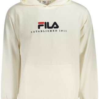 FILA MEN'S WHITE ZIP-UP SWEATSHIRT