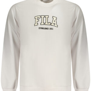 FILA MEN'S WHITE ZIP-UP SWEATSHIRT