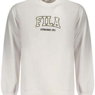FILA MEN'S WHITE ZIP-UP SWEATSHIRT