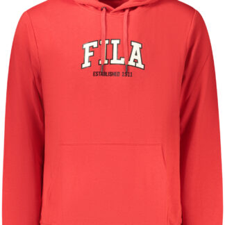 FILA MEN'S RED ZIP-UP SWEATSHIRT