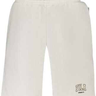 FILA MEN'S WHITE SHORT TRACKSUIT PANTS