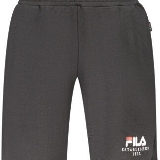 FILA MEN'S BLACK SHORT TRACKSUIT PANTS
